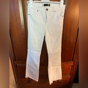 KUT womens white jeans